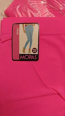 MOPAS LEGGINGS Style EX001 Seamless Ankle Length Adult  Free Size  NEON PINK • $14.99