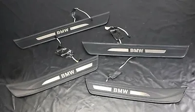 All 4 Front Rear Side Entry Door Sill Entrance Cover Jam OEM BMW F07 Lighted • $172