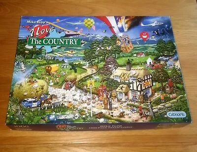 I Love The Country Mike Jupp 1000 Piece Jigsaw Puzzle By Gibsons Complete • £5.99