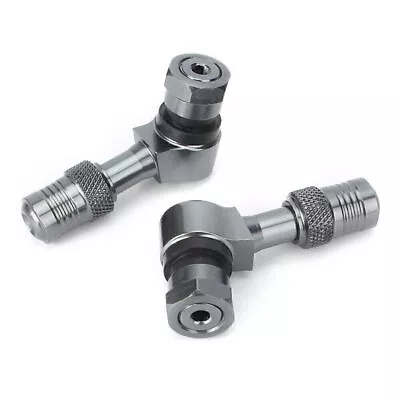 CNC Motorcycle 90 Degree Angle Wheel Tire Tubeless Valve Stem Aluminum Titanium • $14.23