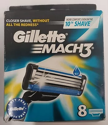 OPEN Gillette Mach3 Razor Blade Refill Cartridges For Mach 3 8 Count • $13.48