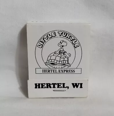 Vintage Little Turtle Hertel Express Casino Store Matchbook WI Advertising Full • $12.99