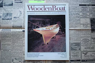 WoodenBoat Magazine  Building A Pocket Cruiser  Mar / April 1987 No. 75 M-059 • $16.32