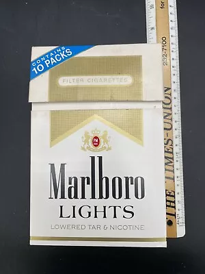 Marlboro Lights Promo Fliptop Box 10 Pack Carton • $14.95