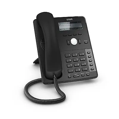 SNOM 710 SNO-D710 4235 4 Line SIP IP Phone Backlit LCD PoE Black No PS • $109