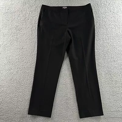 Vince Camuto Womens Pants Black Size 14 Mid Rise Career Pant Polyester Blend • $24.49
