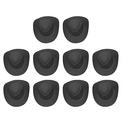 10Pcs Mini Cowboy Hat Bottle Caps Plastic Mini Western Hat Cute Doll Hat Party • $6.46