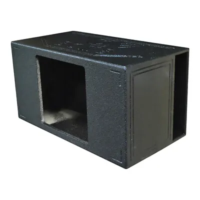 $192.99 • Buy QBomb Single Square 15 Inch XL Ported Vented Subwoofer Sub Box | Textured Black