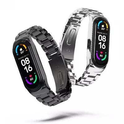 For Xiaomi Mi Band 8 Strap Miband 7 6 5 4 3 Metal Bracelet Stainless Watchband • $14.18