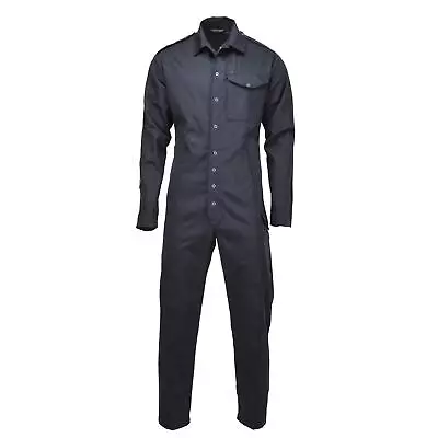 Original British Military Mechanic Coverall Workwear Uniform Work Jumpsuit Black • $35.08