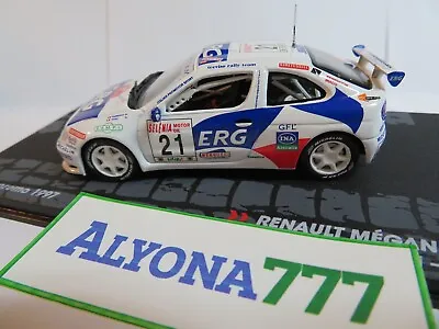 Altaya 1/43 RENAULT MEGANE MAXI 1997 SANREMO Rally #21 Diecast Car Model • $23