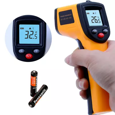 Digital Thermometer Gun LCD Infared IR Non Contact Temperature Gauge BBQ Cooking • $19