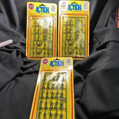 Lot Of 3 Action Toys A-Toys 1411 Military Italian  Army Men New In Package • $22