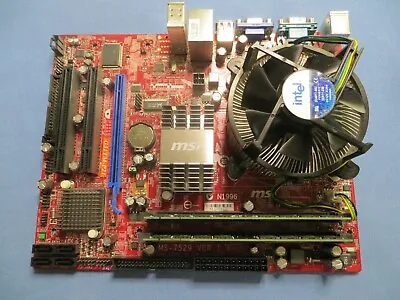 MSI G31TM-P21 MS-7529 VER: 1.6 Motherboard - Comes With CPU & 4GB RAM • $55