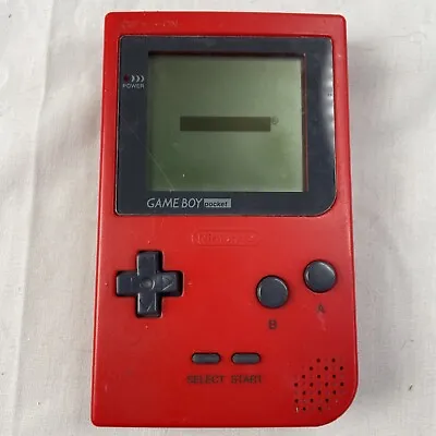 Nintendo GameBoy Pocket Handheld Console Red MGB-001 Oem Shell Tested • $58