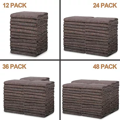 Heavy Duty 12/24/36/48Pack Moving Blankets Quilted 54 X72 Shipping Furniture Pad • $54.58