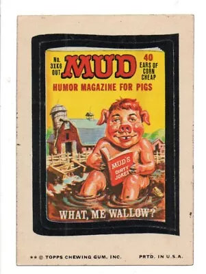 1974 Wacky Packages Series 11    MUD MAGAZINE     Tan Back • $6.99