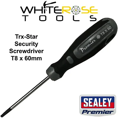 Sealey Screwdriver Security Trx-Star T8 X 60mm Torx Garage Workshop Spare • £7.50