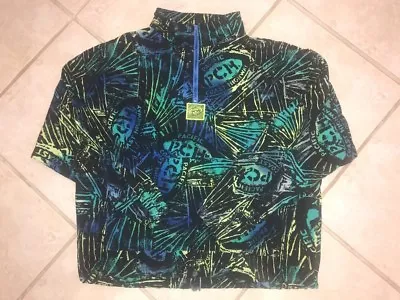 Vintage 1980s Pacific Coast Highway PCH Pullover Jacket All Over Print Design M • $20