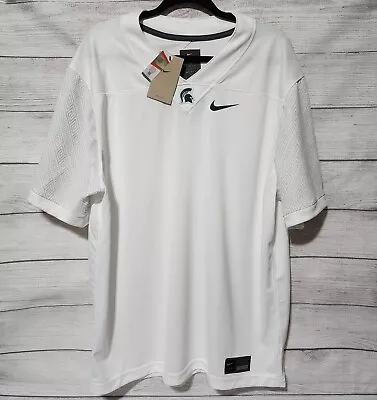 Nike Dri-Fit Michigan State Spartan Team Football Jersey CK4512-100  *Men's XL* • $64.89