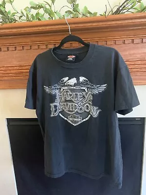 Harley Davidson Vintage Tshirt LARGE Honolulu Hawaii Silver Eagle Bar & Shield  • $5