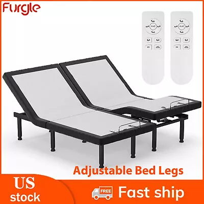 US Adjustable FULL QUEEN KING Bed Frame Wireless Remote Control Electric Massage • $629