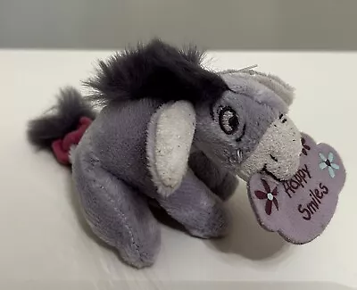 Disney Eeyore's Little Moments Happy Smiles Lucky Soft Toy Plush Small Mini • £3.99