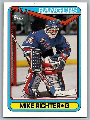 1990-91 Topps Hockey #330 Mike Richter • $1.49