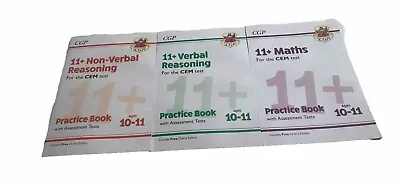 11+ CGP 11 Plus CEM Practice Books With Assessment Tests - Ages 10-11 (Year 6) • £8.99