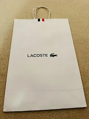 Lacoste Medium Paper Shopping Bag 41x28x12cm • £0.99