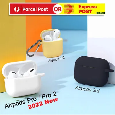 For Airpods Pro 2nd (2022) Generation 1 2 3 3rd Case Apple Soft Silicone Cover • $5.99