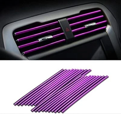 £2.99 • Buy 10x Purple Universal Car Accessories Air Conditioner Outlet Decoration Strip
