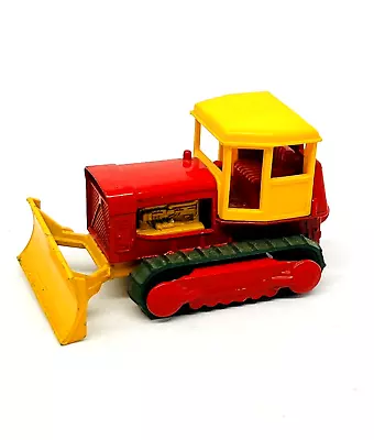 Matchbox Lesney 16 Case Bulldozer In Red & Yellow With Canopy & Tracks Vnmint! • £12