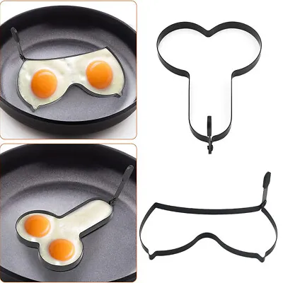 2X Willie Egg Fryer Penis Shape Ring Adult Fun Novelty Rude Cooking Willy Hen • £5.39