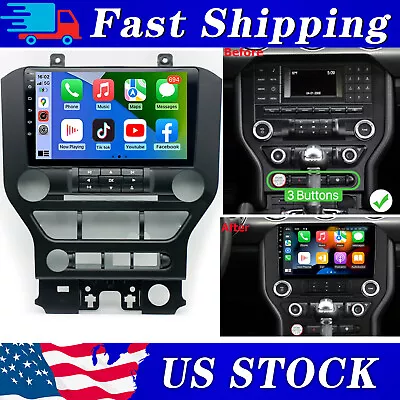 Android13 9  Car Stereo Radio Carplay GPS Navigation For Ford Mustang 2015-2021 • $195.99