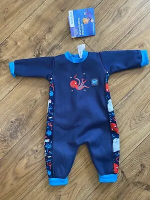 £14.99 • Buy NEW SPLASH ABOUT Warm In One Baby Wetsuit Size Small (0-3 Months), Under The Sea