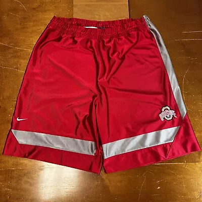 Ohio State Buckeyes Nike Shorts Mens Medium Red Basketball Vintage • $24.95