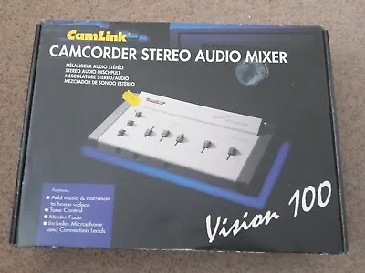 Camlink Camcorder Stereo Audio Mixer Vision 100 • £9.99