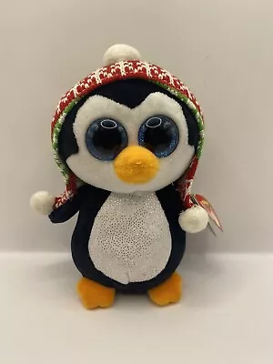 Ty Beanie Boos Penelope The Christmas Penguin 37239 Birthday 25 November • $21.95