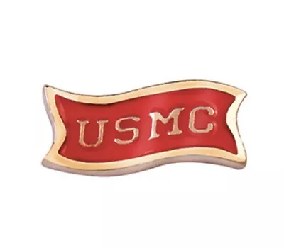 Origami Owl GOLD & RED USMC MARINE CORPS BANNER Floating Enamel MILITARY Charm • $3.99