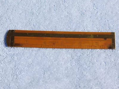 Vintage 6  LUFKIN #016 Carpenters' Boxwood & Brass Caliper Rule • $35