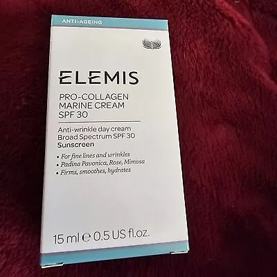 NEW Elemis Pro-Collagen Marine Cream Sunscreen Facial Moisturizer SPF 30 15 ML • $22