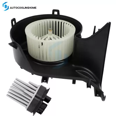 Front HVAC Heater Blower Motor W/Fan Cage Resistor For 2003 04 05 06-07 Saab 9-3 • $67