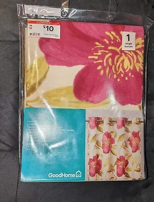 B&Q GoodHome Louga Floral  1 Curtain Only Size L137 X W117cm ( 54” X 46” )  • £13.99