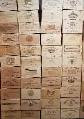 £16.95 • Buy 12 Bottle Large French Wooden Wine Crate / Box  Planter Hamper Storage