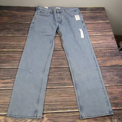Denizen Levi's NEW NWT Mens 285 Relaxed 36x34 Light Blue Denim Jeans Straight • $19.99