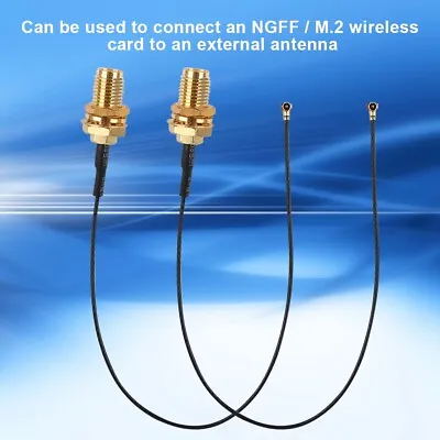 £3.95 • Buy 2PCS RF0.81 IPEX 4 Female Cable NGFF/M.2 Wireless Card To External Antenna WiFi