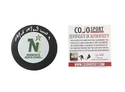 AUTOGRAPHED/SIGNED Hockey Puck Mike Modano Minnesota North Stars/Dallas Stars • $5