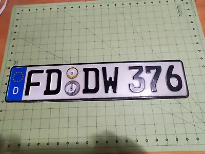 ORIGINAL German License Plate Audi BMW Mercedes-Benz Porsche VW Fiat Mini Volvo • $19.99