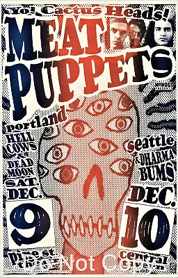 Meat Puppets Poster Concery Show 12 X18  • $12.95